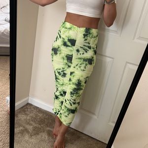 AFRM LIME GREEN BODYCON SKIRT